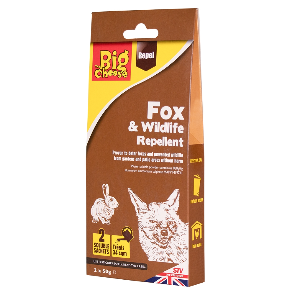 The Big Cheese Fox & Wildlife Repellent Sachet 50g x 2