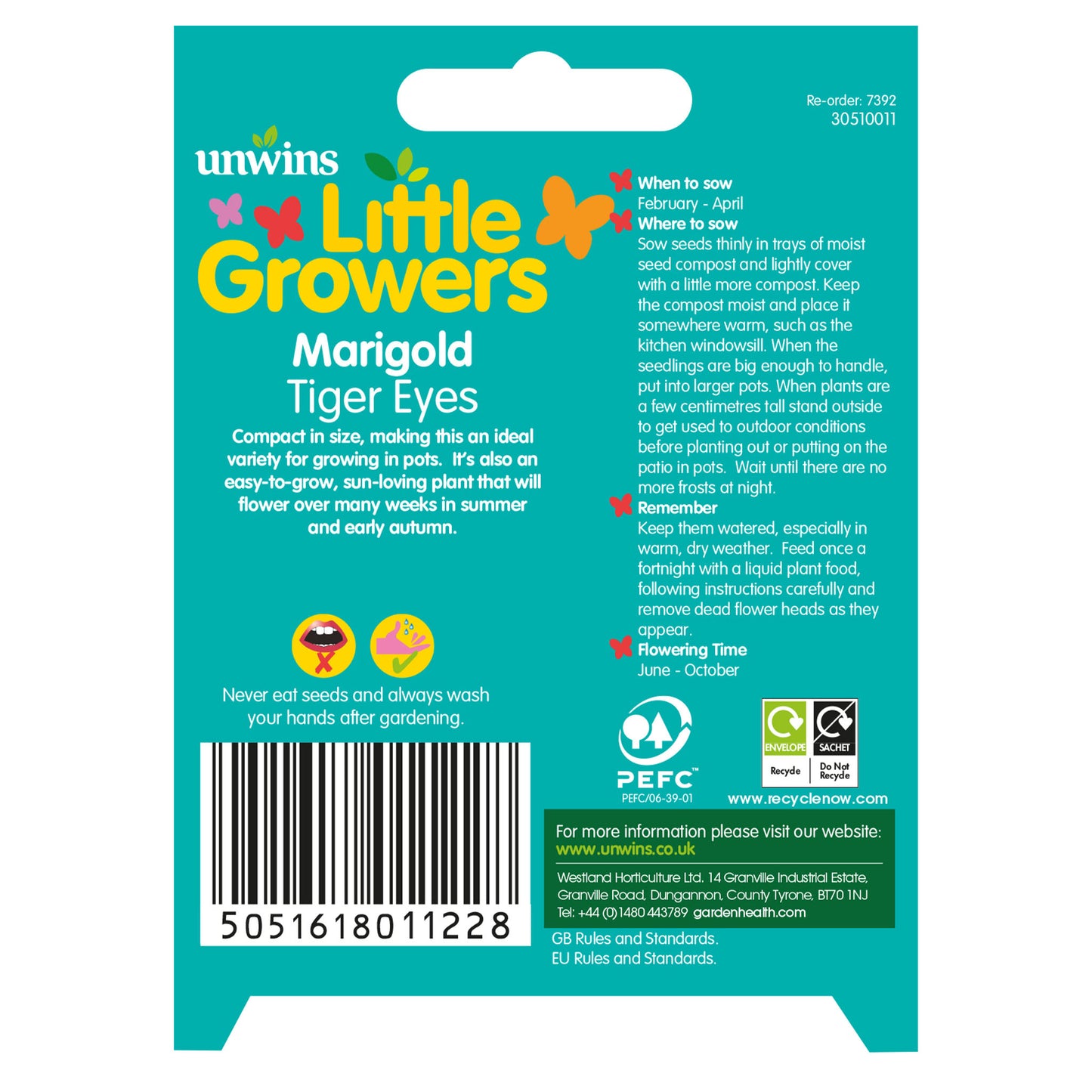 Little Growers Marigold Tiger Eyes