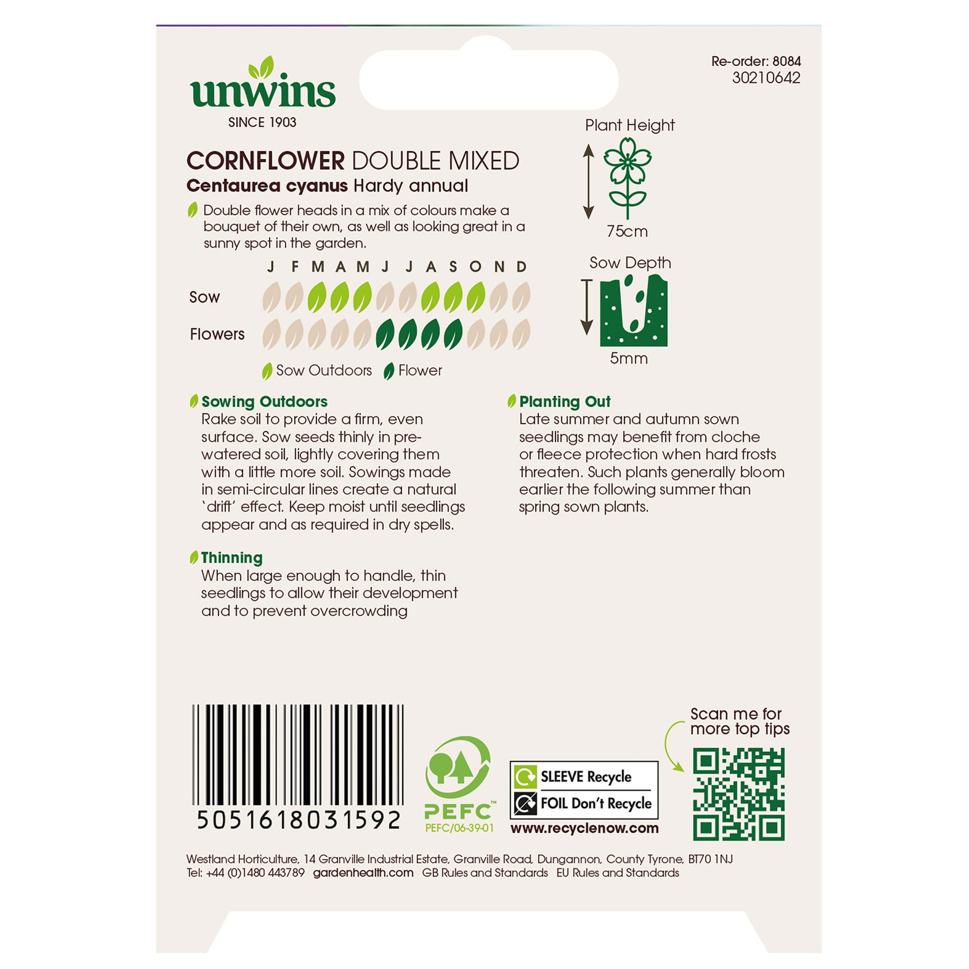 Cornflower Double Mix