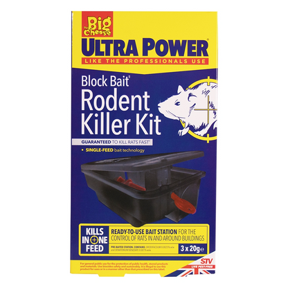 The Big Cheese Block Bait Rodent Killer Kit