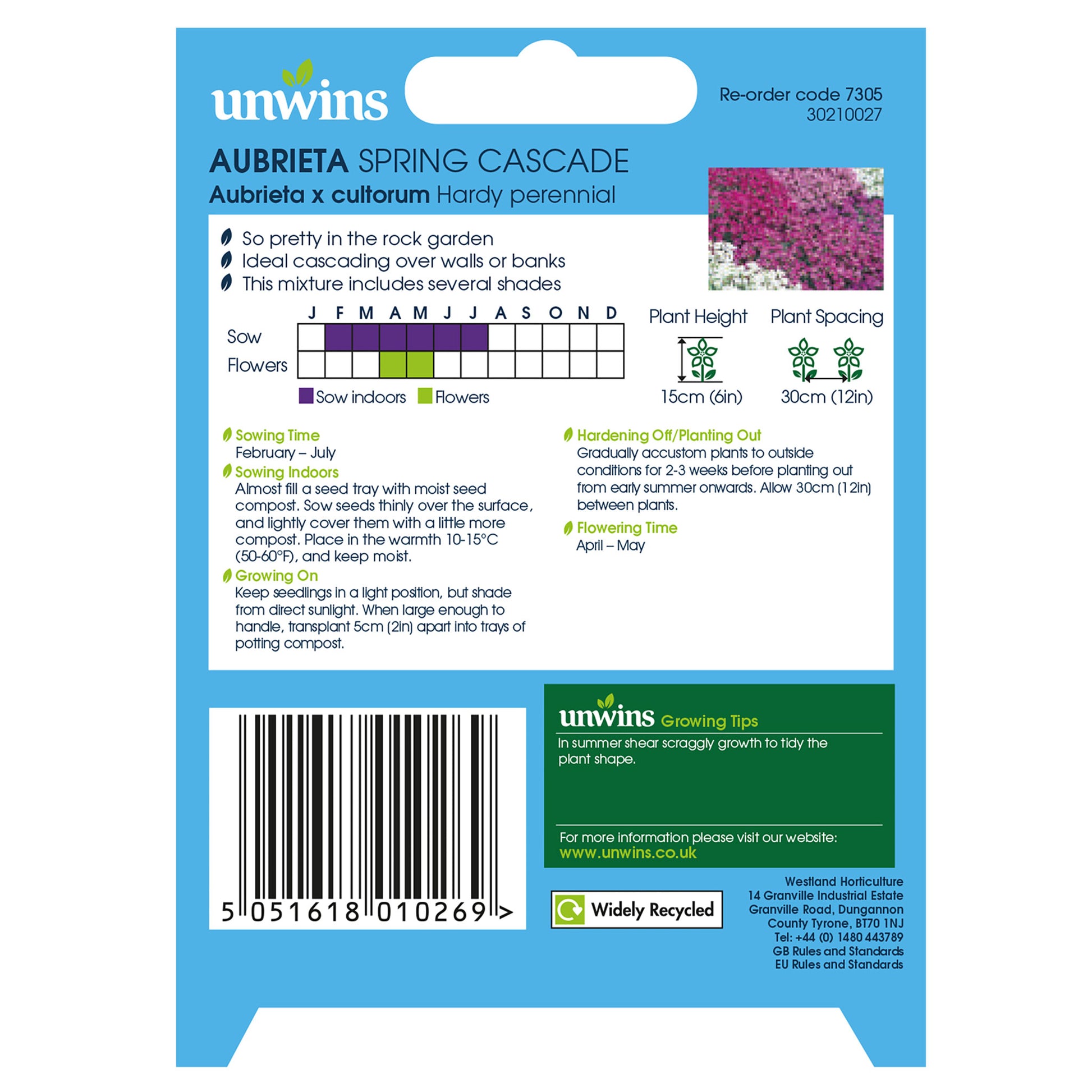 Unwins Spring Flowering Seed Bundle