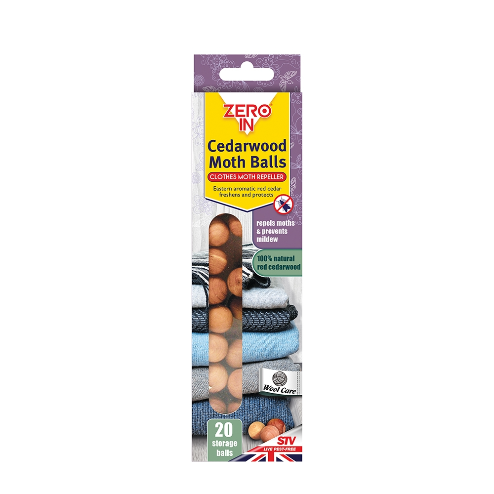 Zero In Cedarwood Moth Repellent Balls 20-Pack