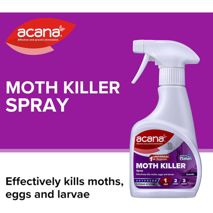 Acana Spray Moth Killer for Fabric Lavender 275ml