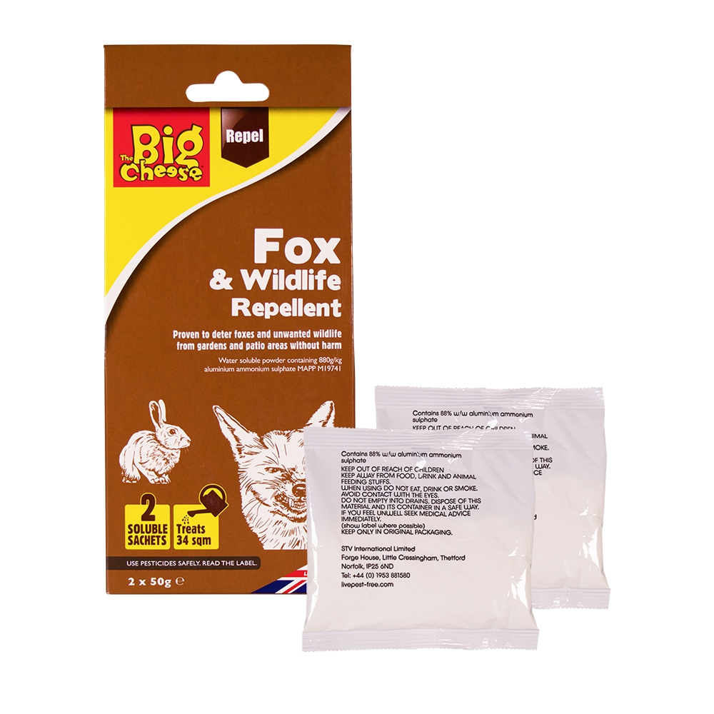 The Big Cheese Fox & Wildlife Repellent Sachet 50g x 2