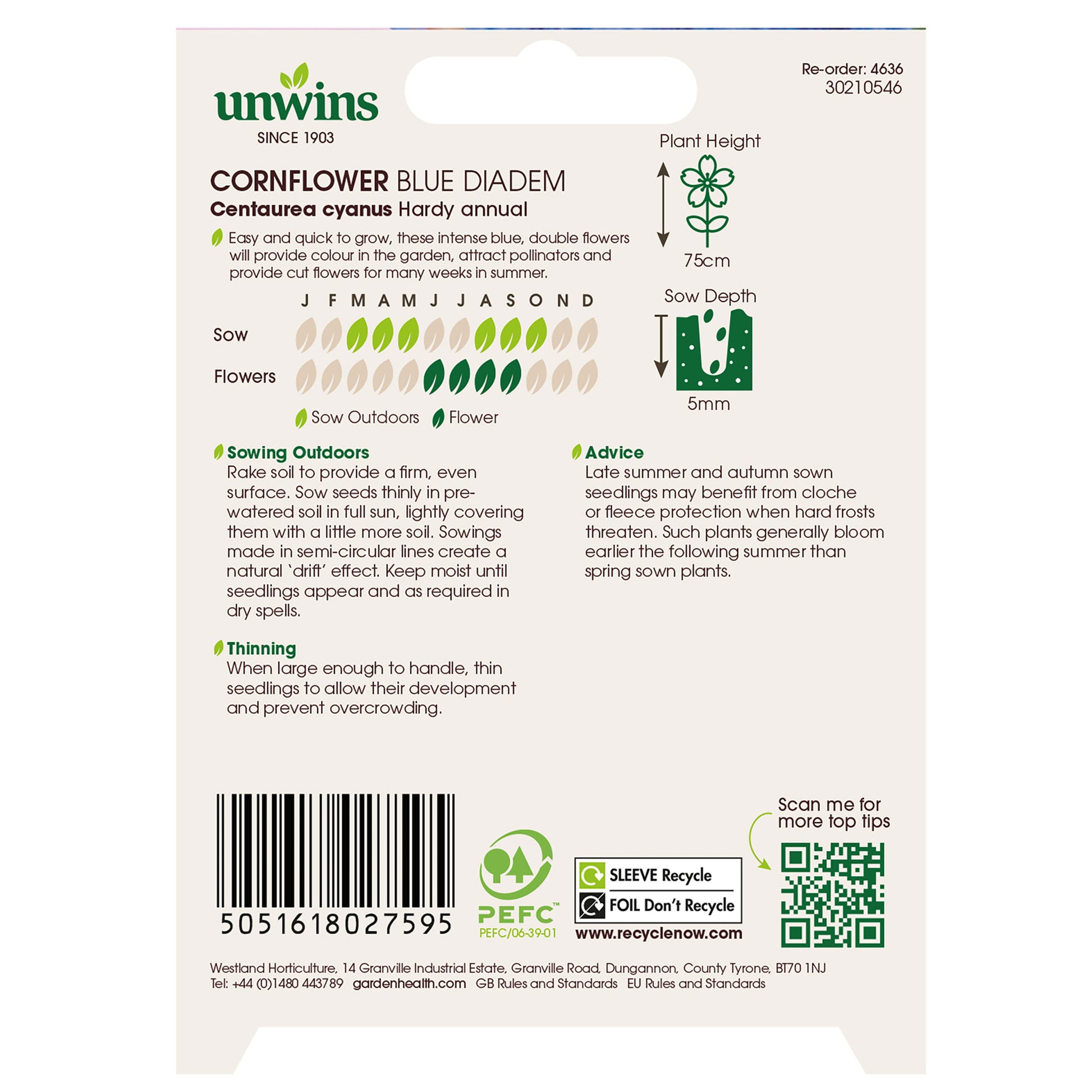 Unwins Easy Annuals Seed Bundle for Beginners