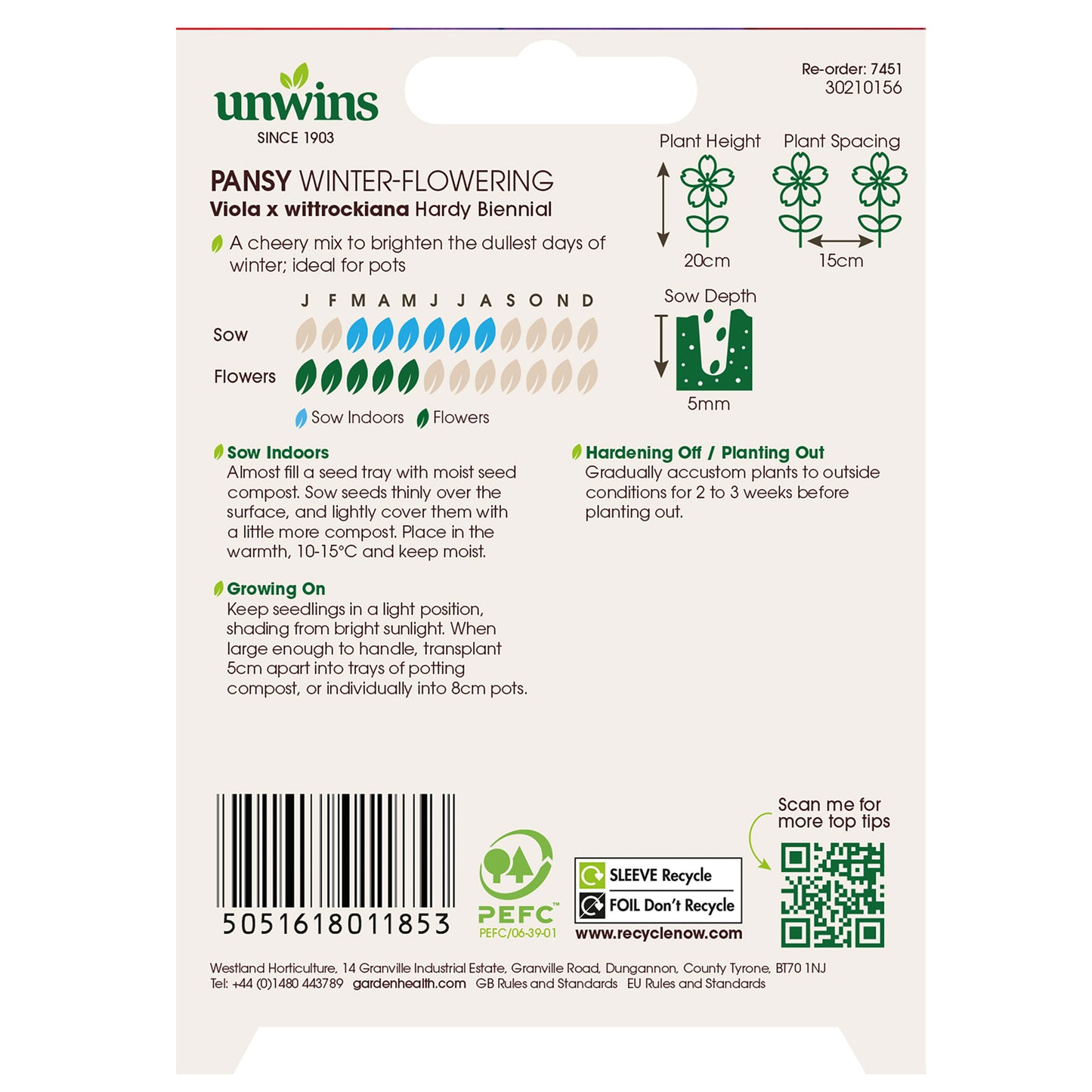Unwins Winter Flowering Seed Bundle