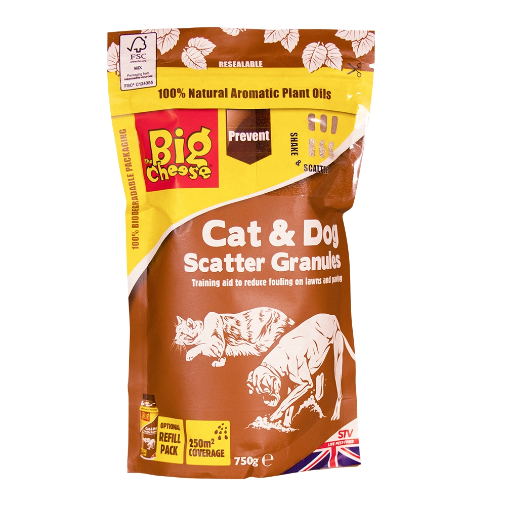 The Big Cheese Cat & Dog Scatter Granules 750g Refill