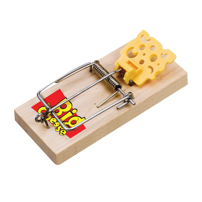 The Big Cheese Cheese Pedal FSC Mouse Trap Twinpack