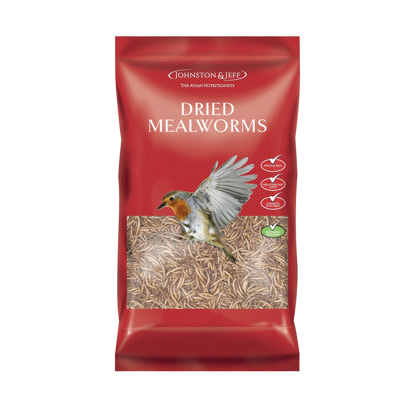 Johnston & Jeff Dried Mealworms For Birds