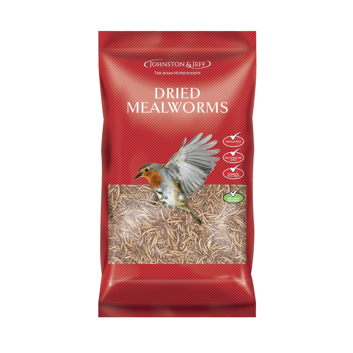 Johnston & Jeff Dried Mealworms For Birds
