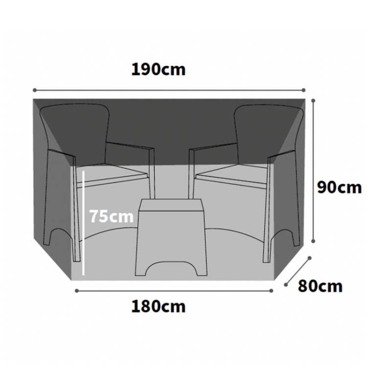 Bosmere Ultimate Companion Seat Cover Charcoal Large