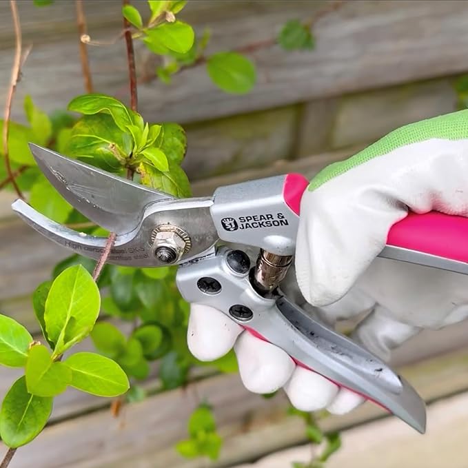 Spear & Jackson Bypass Secateurs in Pink