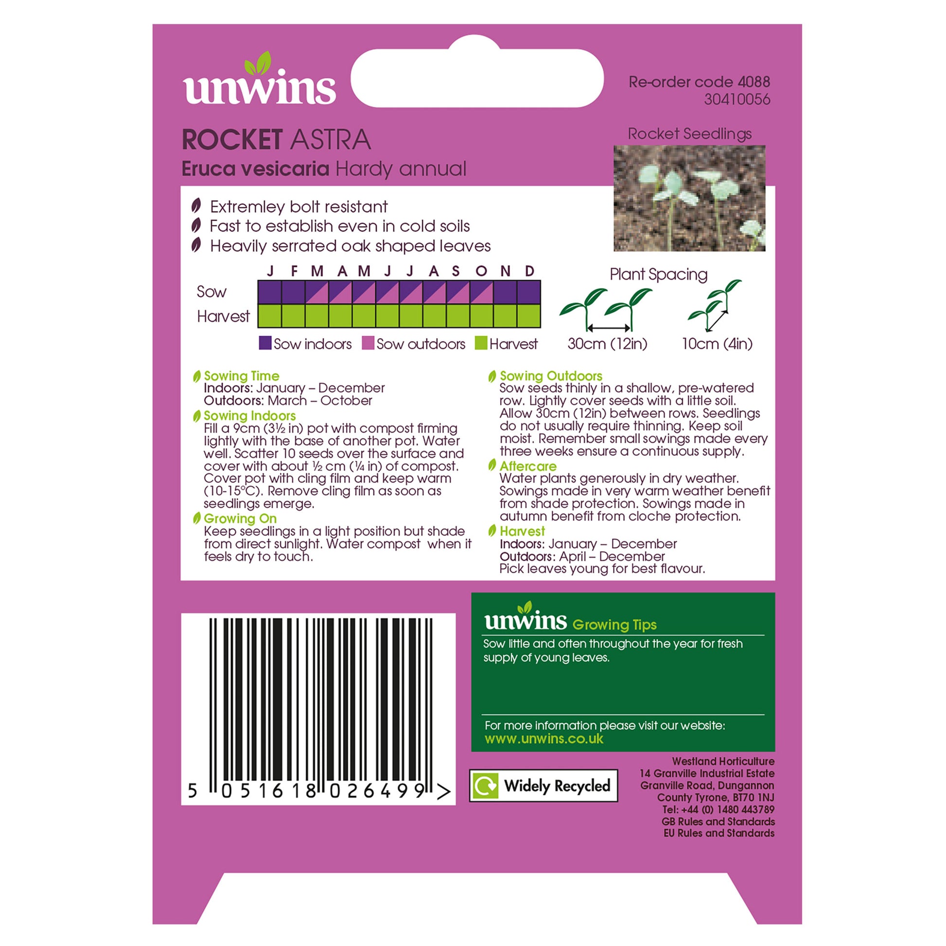 Unwins Cut-and-Come-Again Veg Seed Bundle