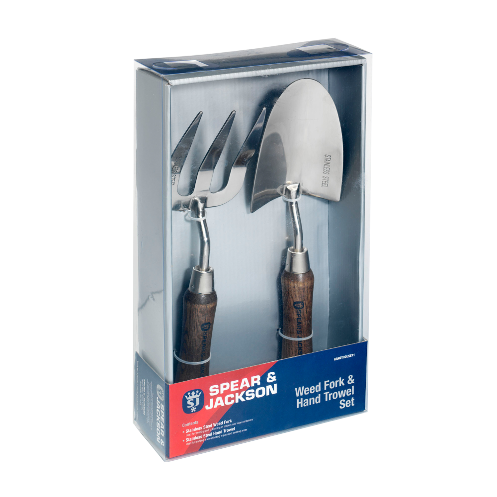Spear & Jackson Stainless Trowel and Weed Fork Set