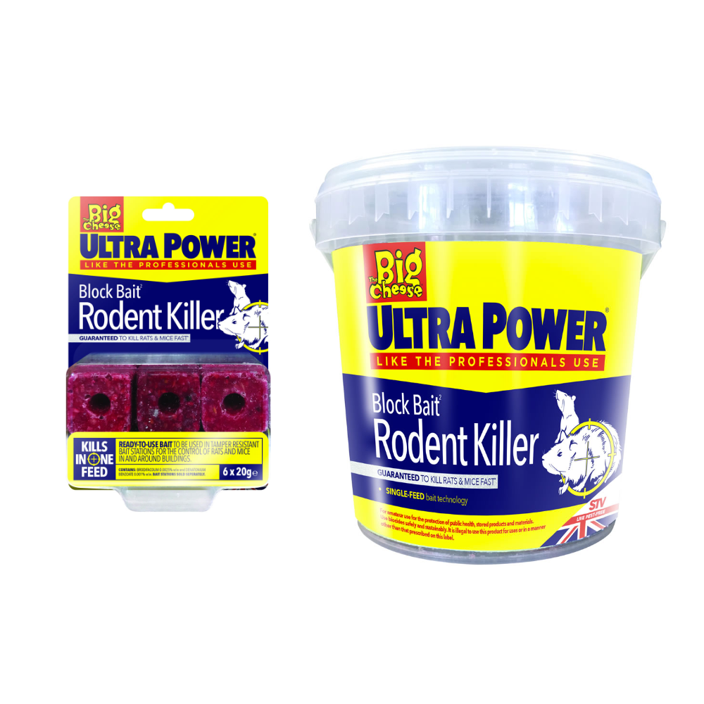 The Big Cheese Ultra Power Block Bait Rodent Killer Blocks
