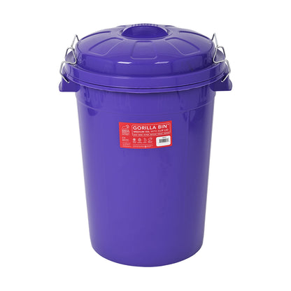 Red Gorilla Bin With Clip Lid 50 Lt