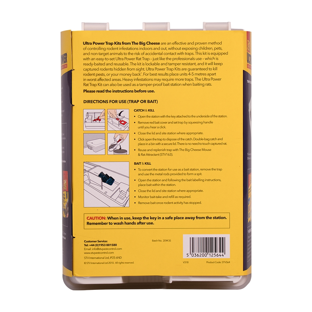 The Big Cheese Ready-Baited Rat Trap Kit