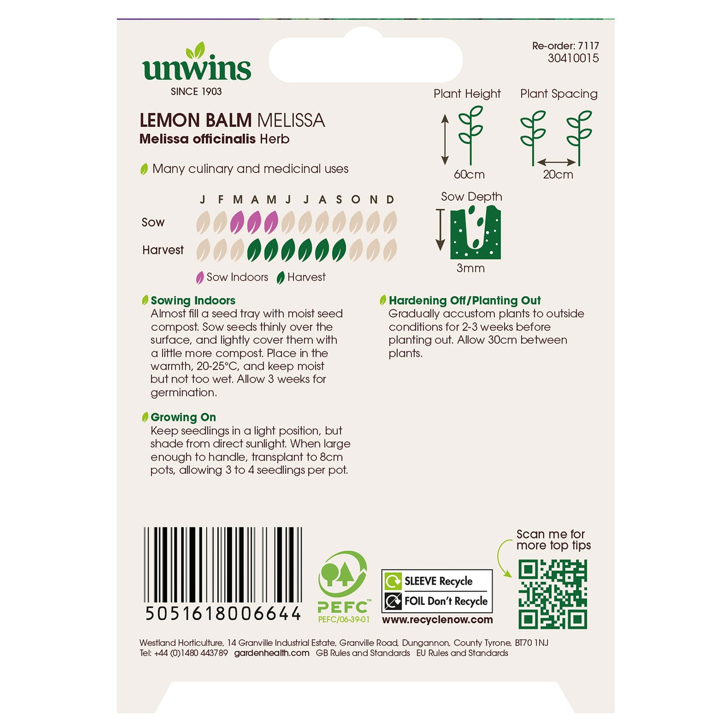 Herb Lemon Balm Melissa