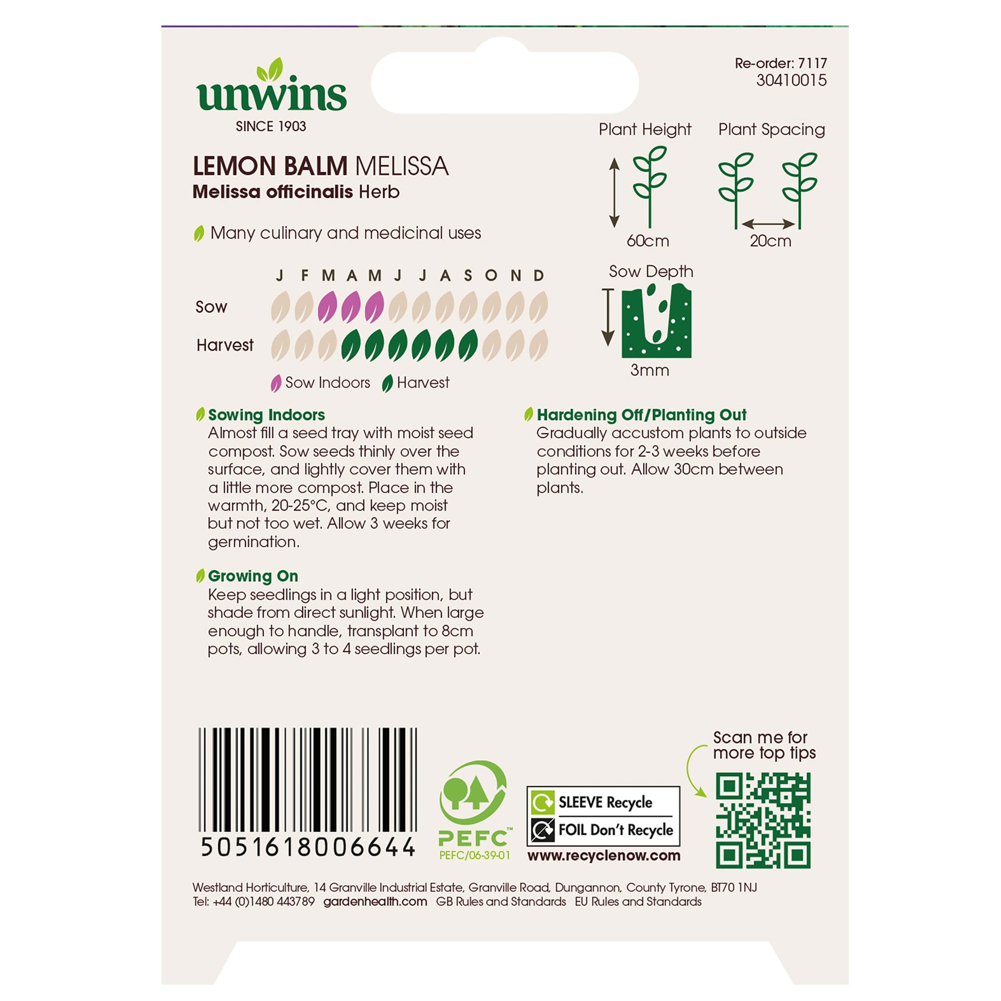 Herb Lemon Balm Melissa