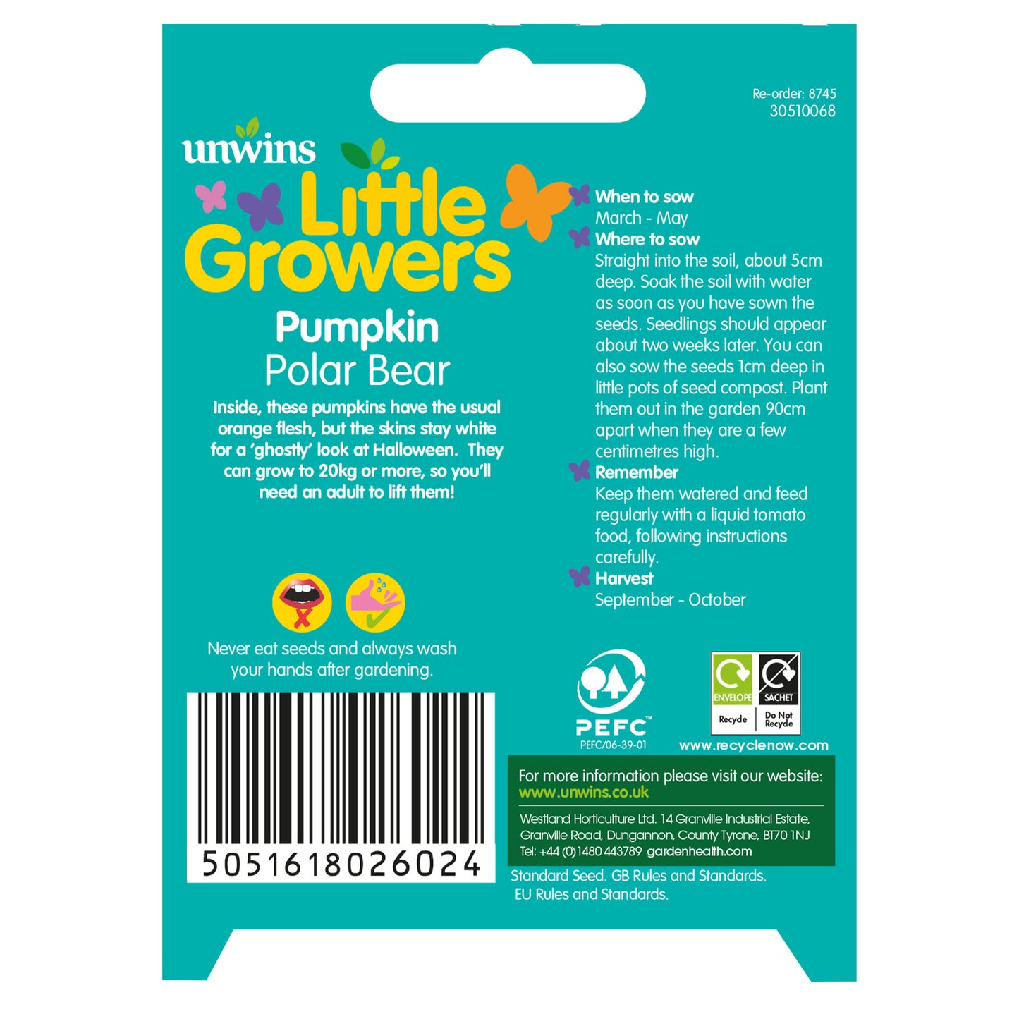 Little Growers Pumpkin Polar Bear