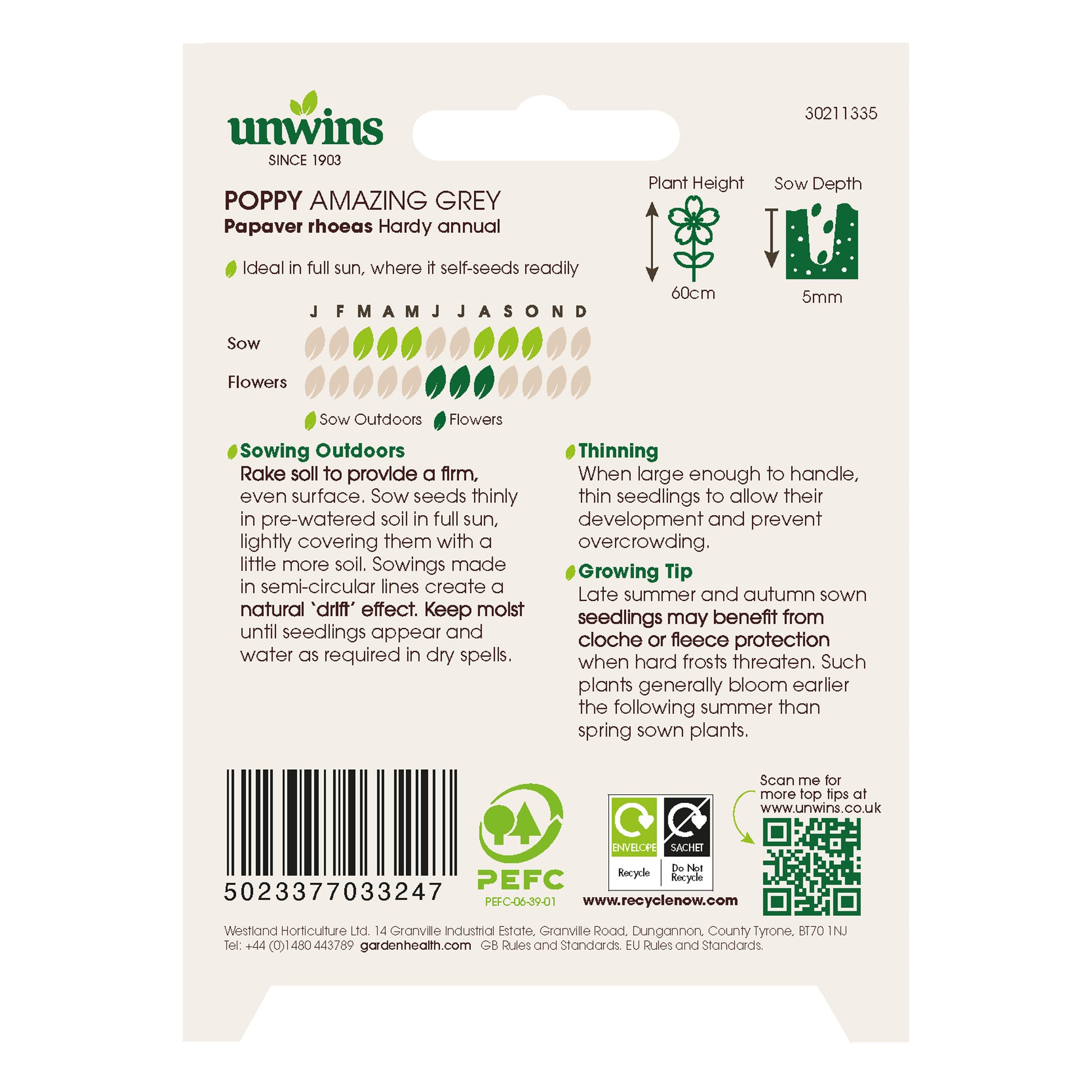 Unwins Cool Tone Seed Bundle