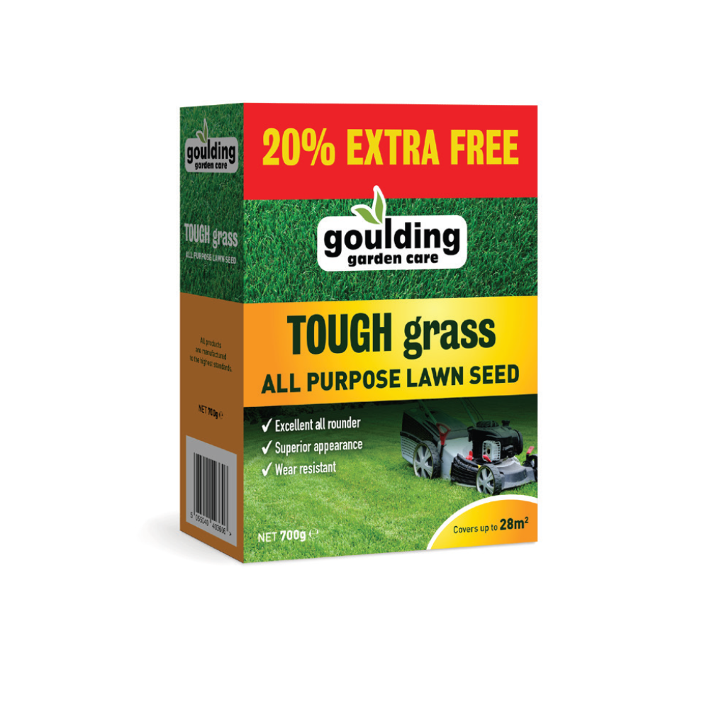 Goulding Tough Grass Lawn Seed 20% Extra Free 700g