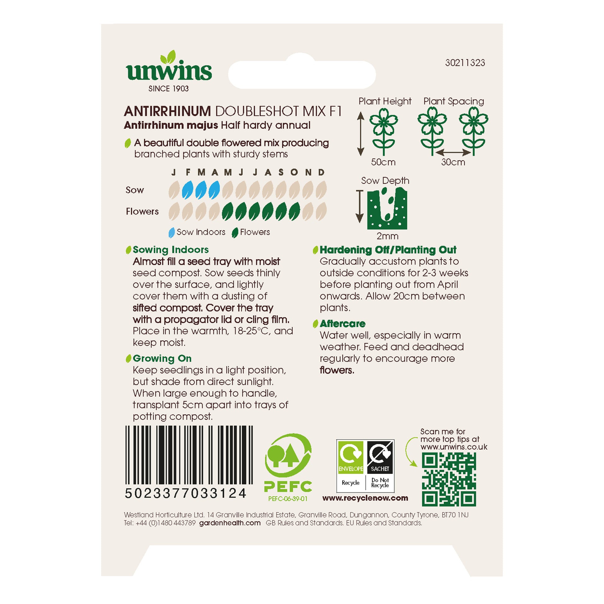 Antirrhinum Doubleshot Mix