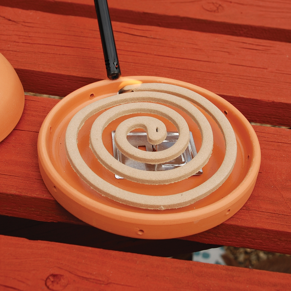 Zero In Citronella Terracotta Burner & Coil 6-Pack