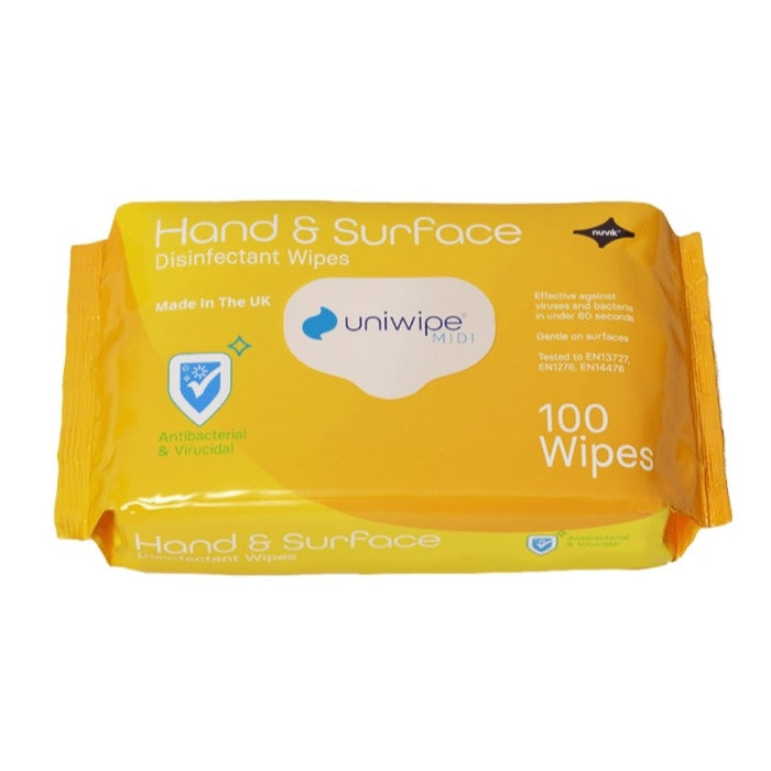Uniwipe Hand & Surface - 100 Pack