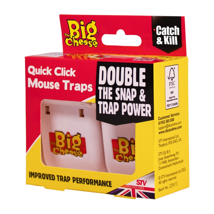 The Big Cheese Quick Click Mouse Trap Twinpack