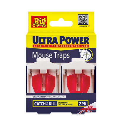 The Big Cheese Ready-Baited Mouse Trap Twinpack