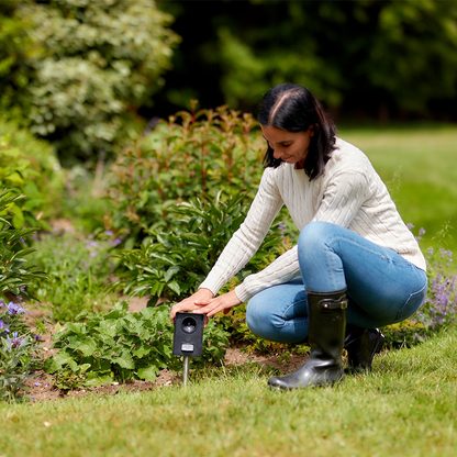 The Big Cheese Mega-Sonic® Solar Cat Repeller