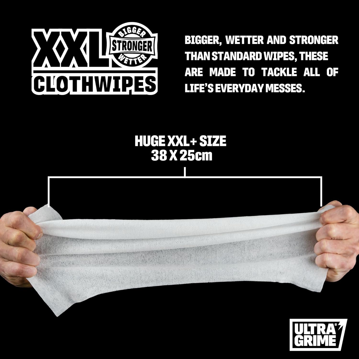 UltraGrime XXL Clothwipes Bundle – DIY, Pet & Sports & Leisure – 3 x 80 Pack