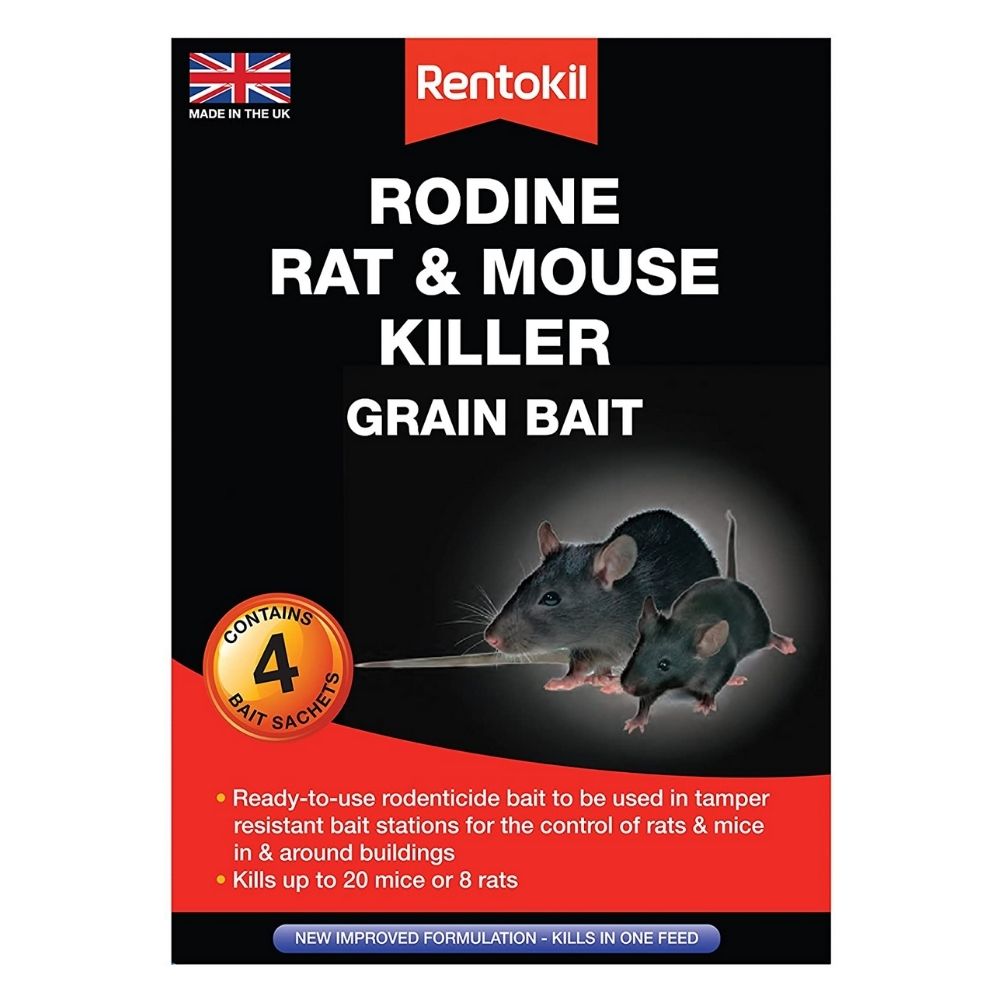 Rentokil Rodine Rat & Mouse Killer Grain Bait Sachets
