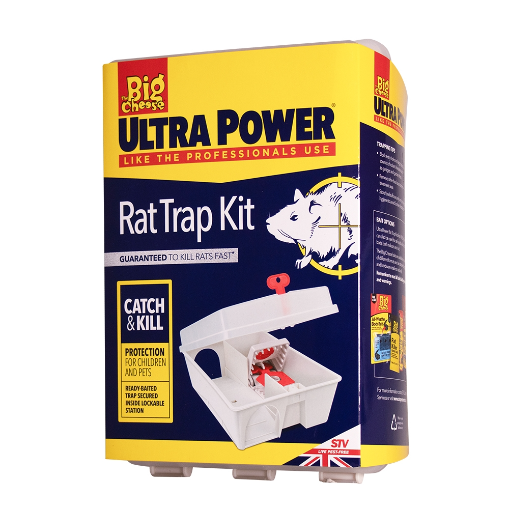 The Big Cheese Ready-Baited Rat Trap Kit