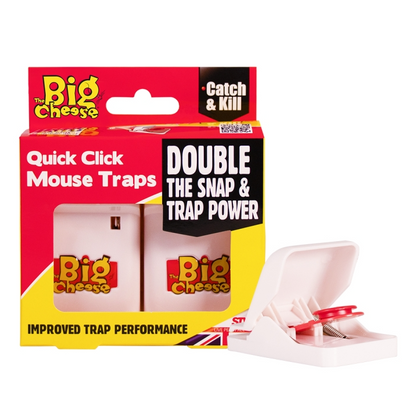 The Big Cheese Quick Click Mouse Trap Twinpack