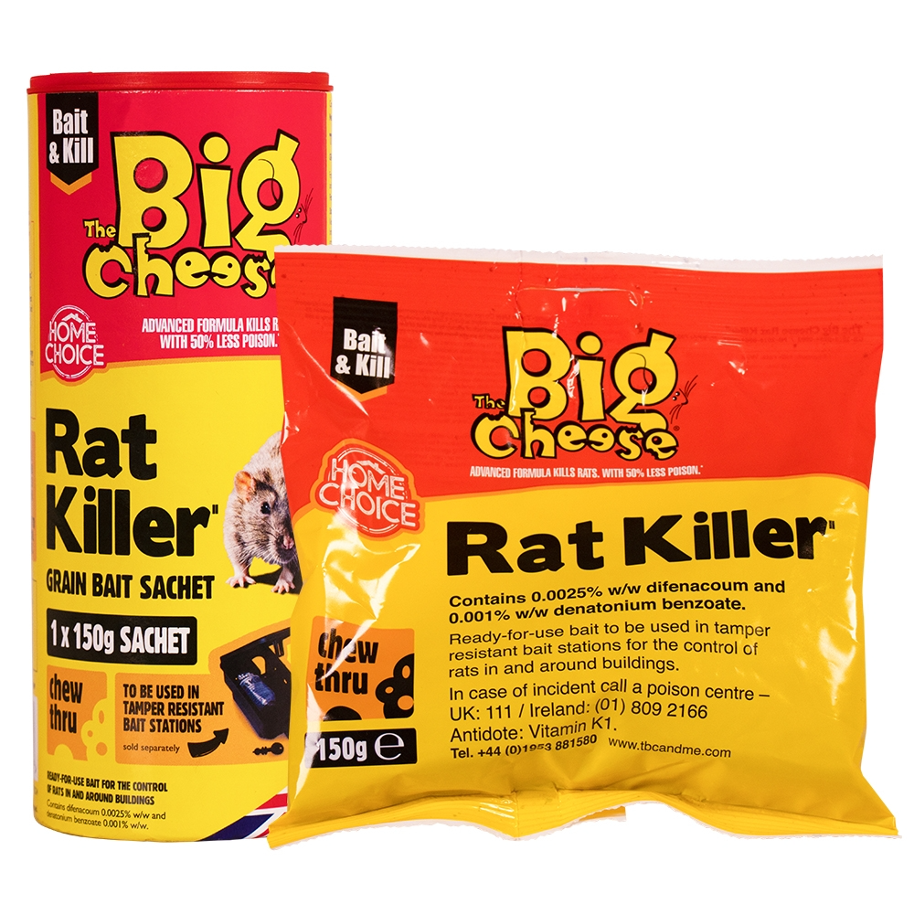 The Big Cheese Rat Killer Grain Bait Sachet 150g