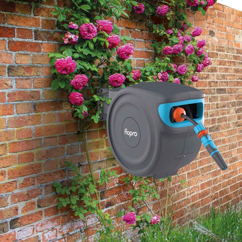 Flopro Automatic Wall Mounted Rewind Garden Hose Reel 20m