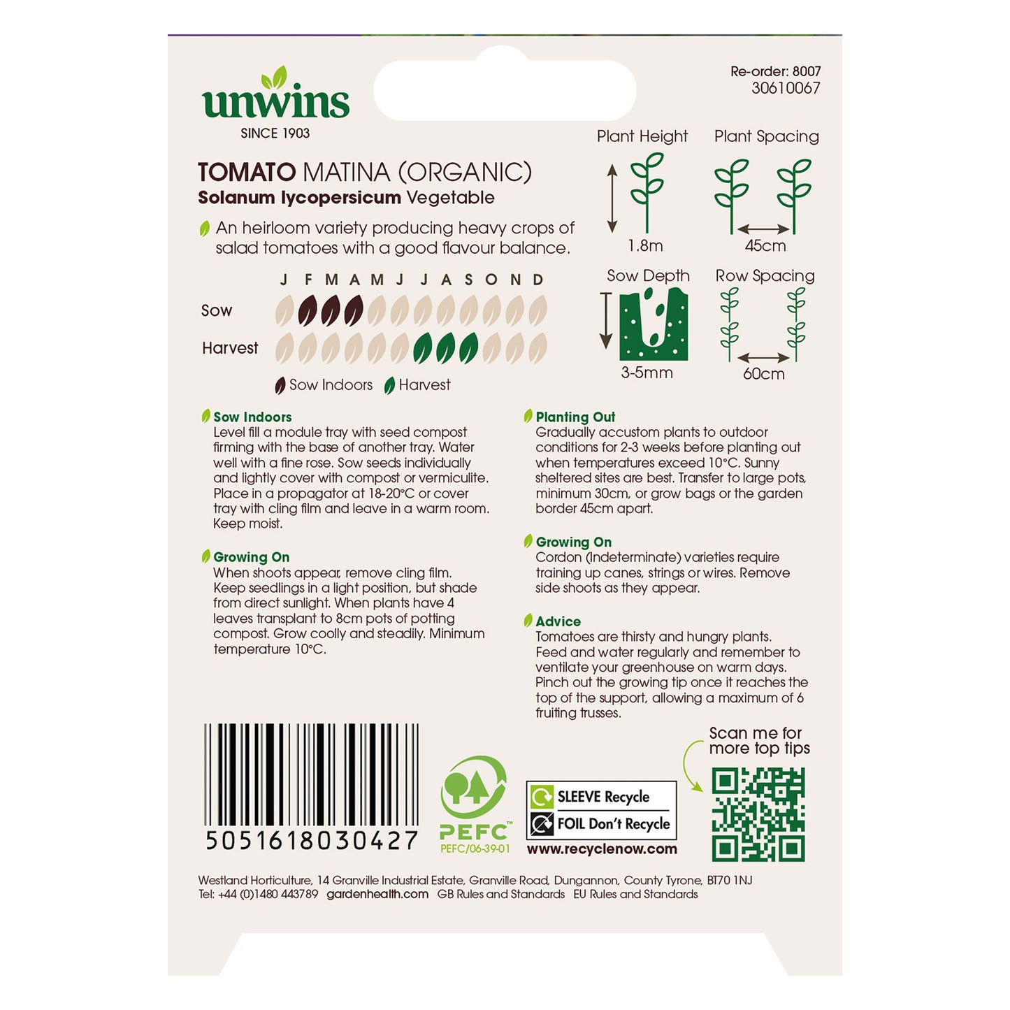 Unwins Seeds - Organic