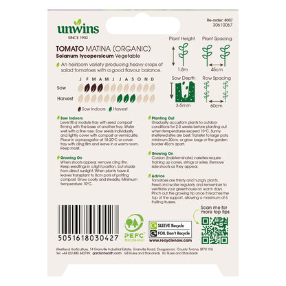 Unwins Seeds - Organic