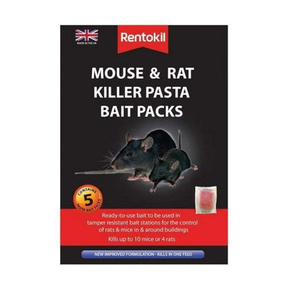 Rentokil Mouse & Rat Killer Pasta Bait Pack Sachets