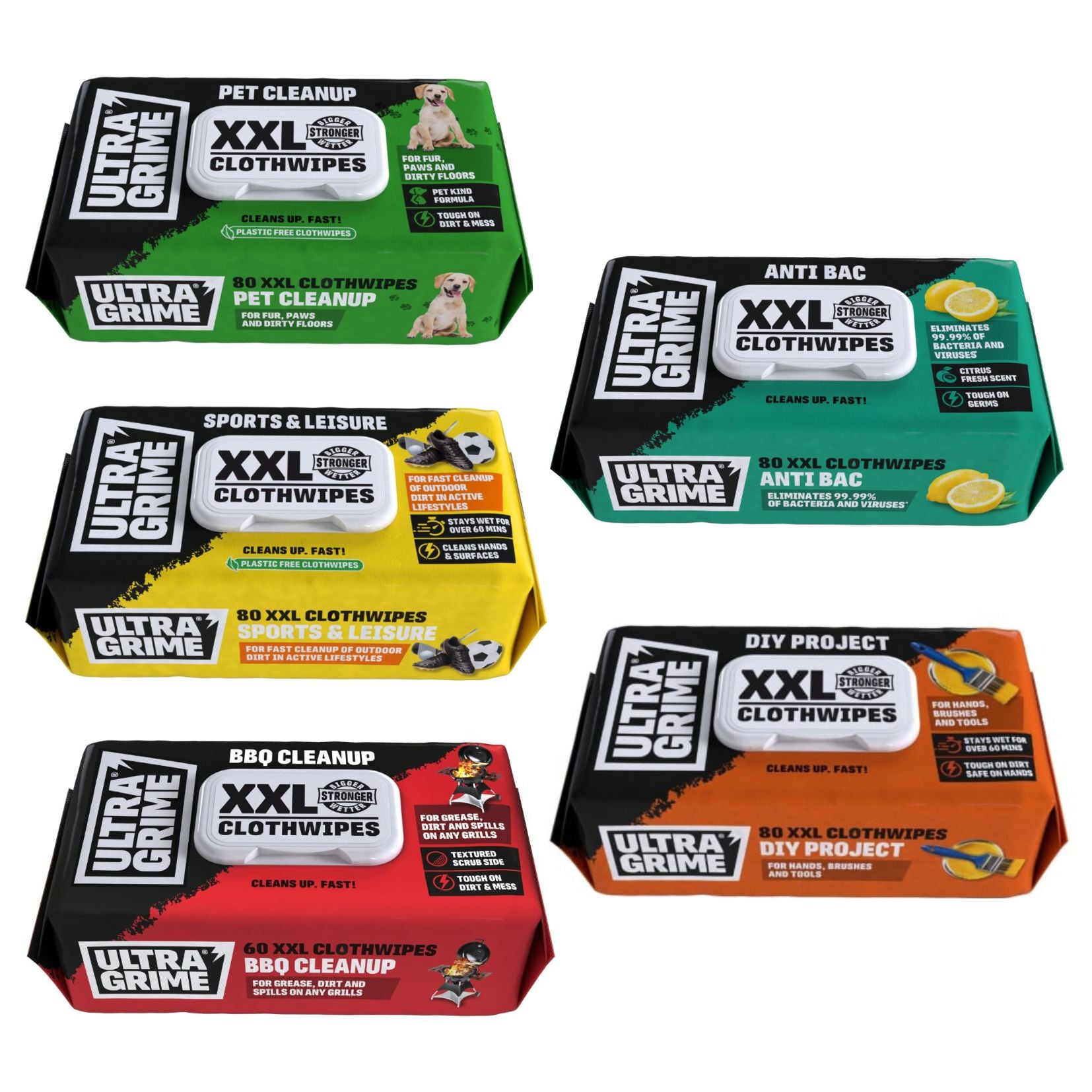 UltraGrime Disposable Wipes XXL+ For All Messes