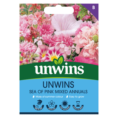 Unwins Sea of Pink Mixed Annuals