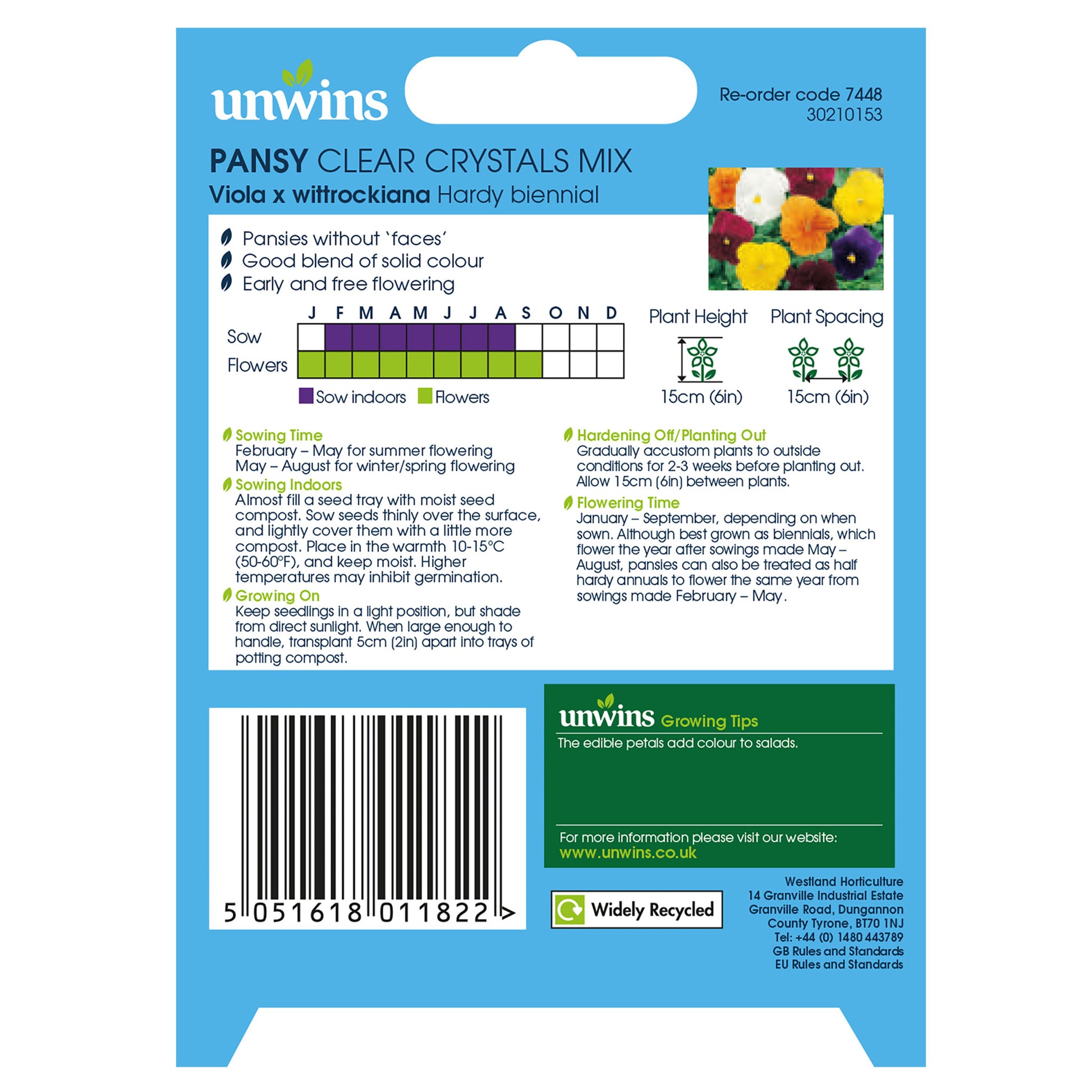 Unwins Winter Flowering Seed Bundle