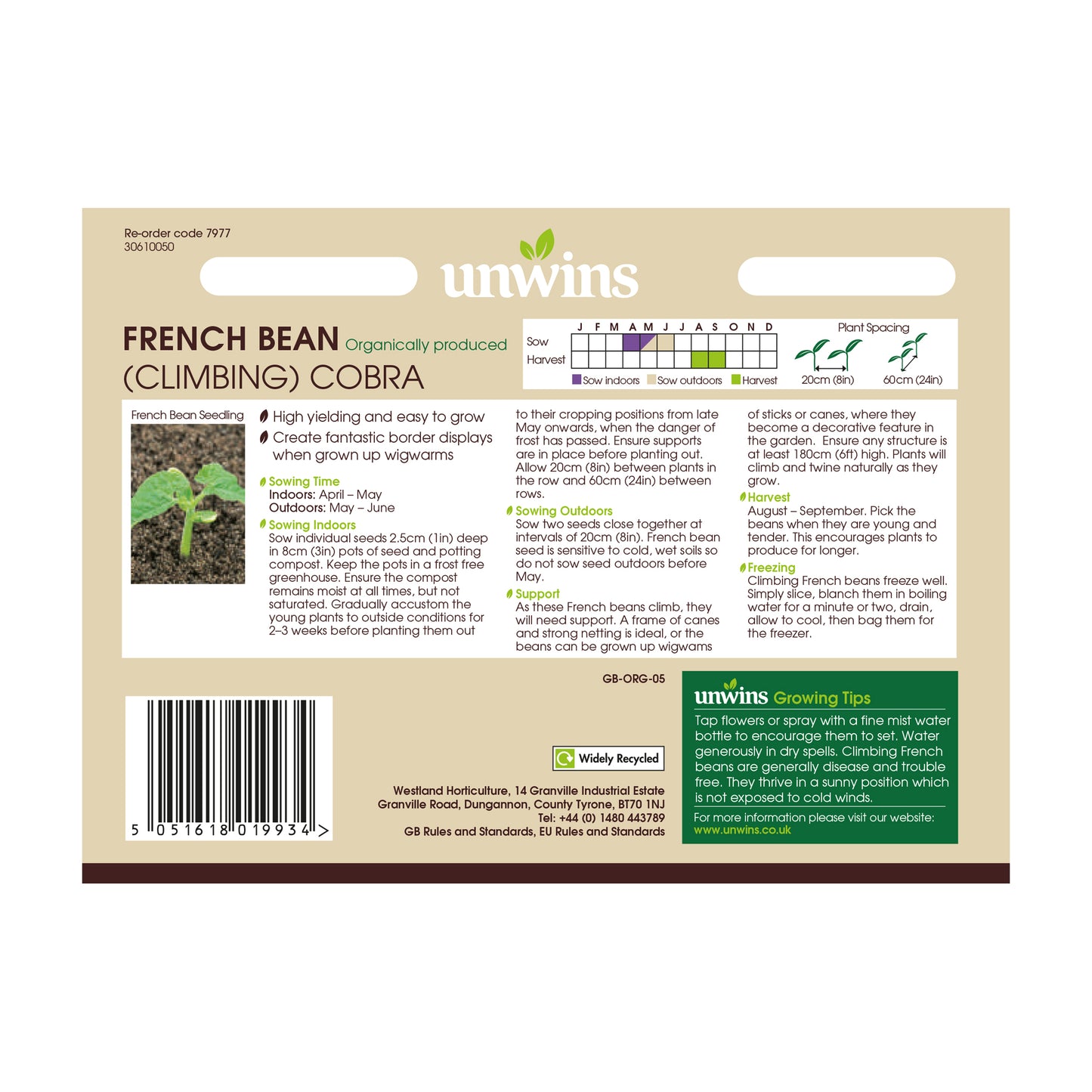 Unwins Seeds - Organic
