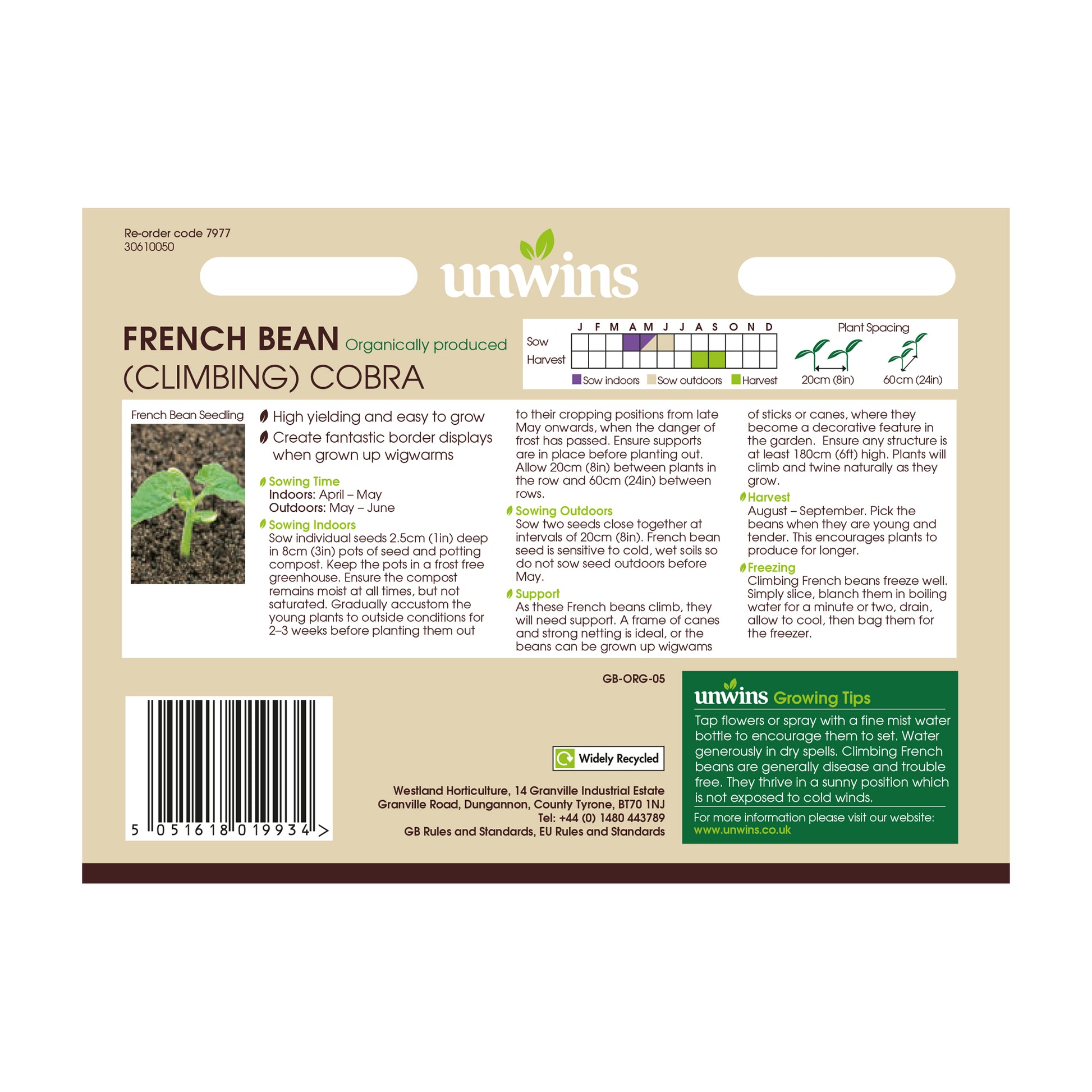 Unwins Seeds - Organic