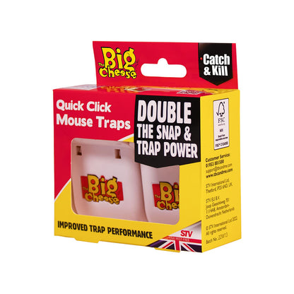 The Big Cheese Quick Click Mouse Trap Twinpack