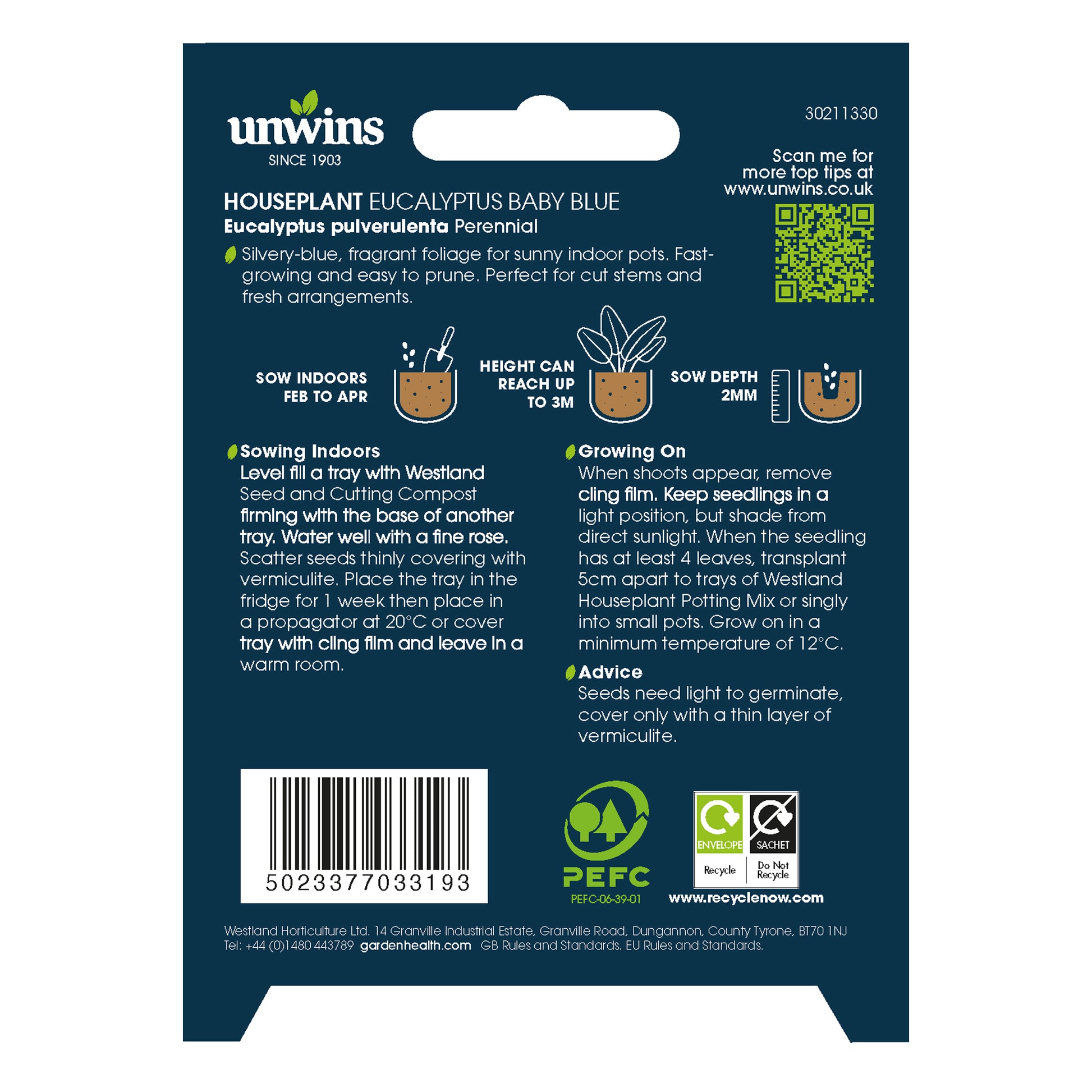Unwins Seeds - Houseplant
