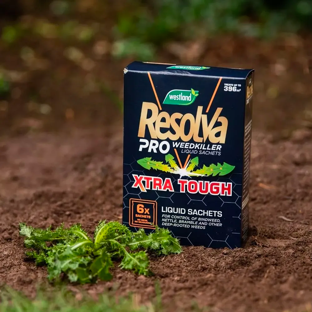 Westland Resolva Xtra Tough Pro Weedkiller Liquid Sachets 6x100ml