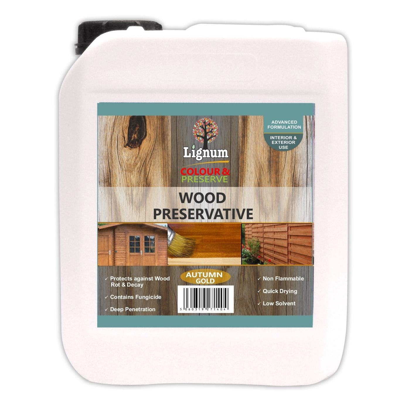 Lignum Wood Preserver Colour & Preserve 3 Colours 1ltr & 5ltr